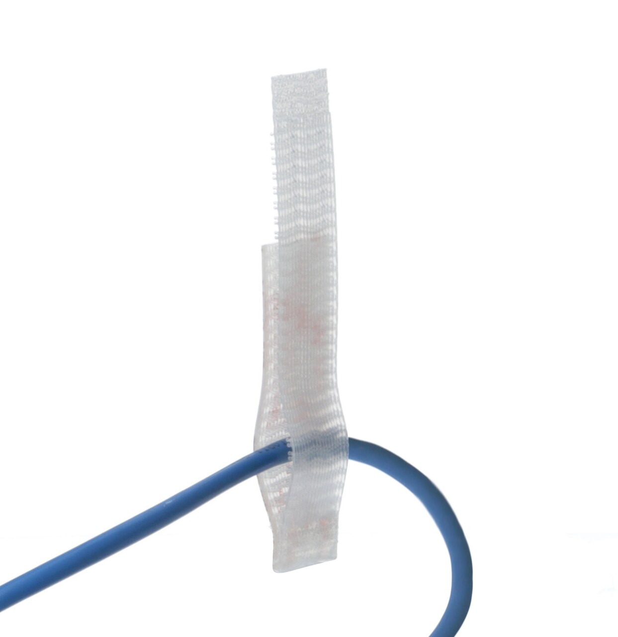 1'' X 3'' 3M™ Clear Dual Lock™ Cable Hanger / Velcro Straps - Bundling Straps - Velcro Tie - Velcro Strap