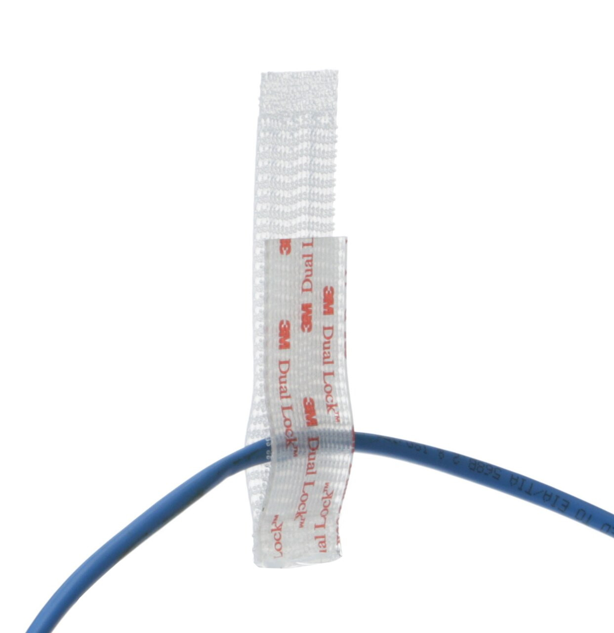 1'' X 3'' 3M™ Clear Dual Lock™ Cable Hanger / Velcro Straps - Bundling Straps - Velcro Tie - Velcro Strap