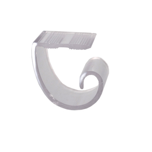 EZ CLIP BY FASTENATION, Clear, 2 1/2 in Overall Wd, Table Cloth
