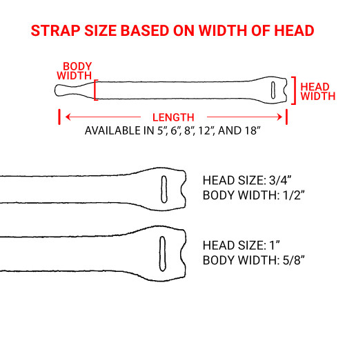 Secure Cable Ties All Purpose Elastic Cinch Strap - 18 x 1 inch - 5 Pa