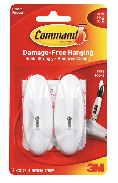 Command 3 lbs. White Medium Picture Hanging Adhesive Strips (4