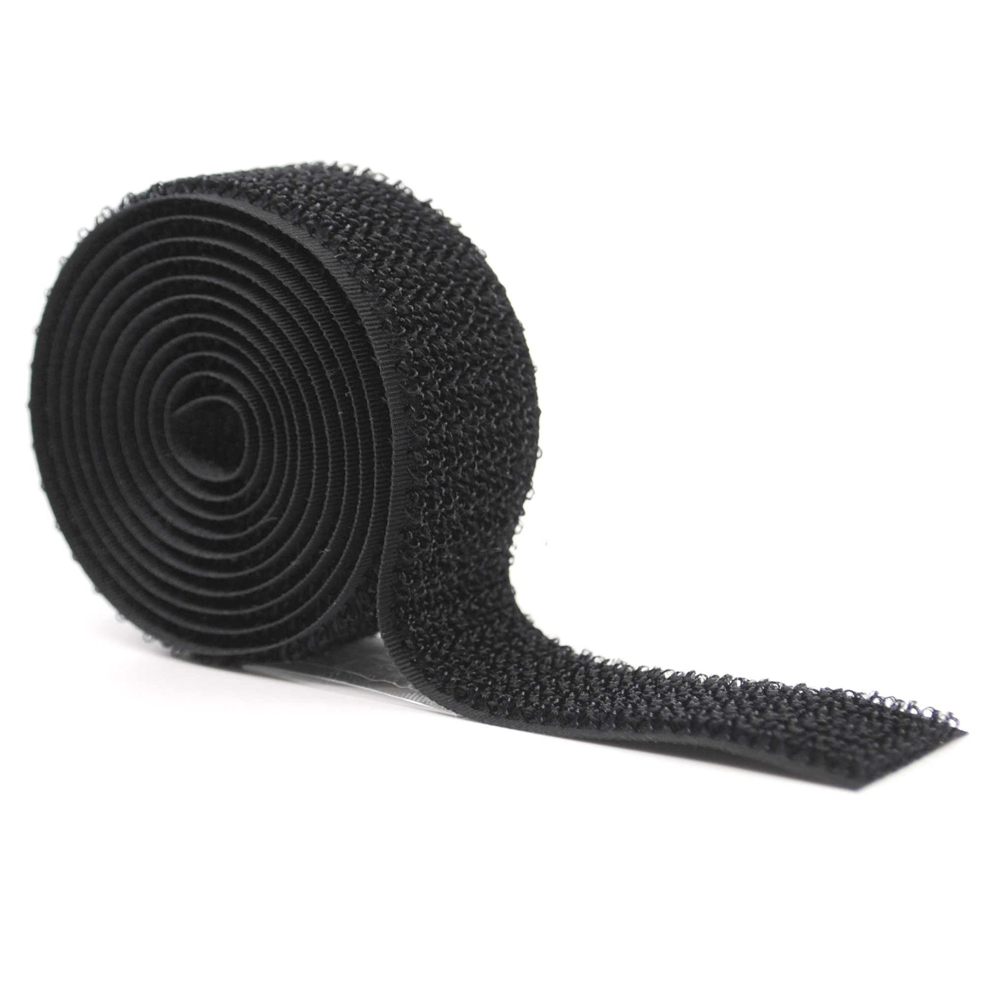 Velcro strip in black Stock Photo