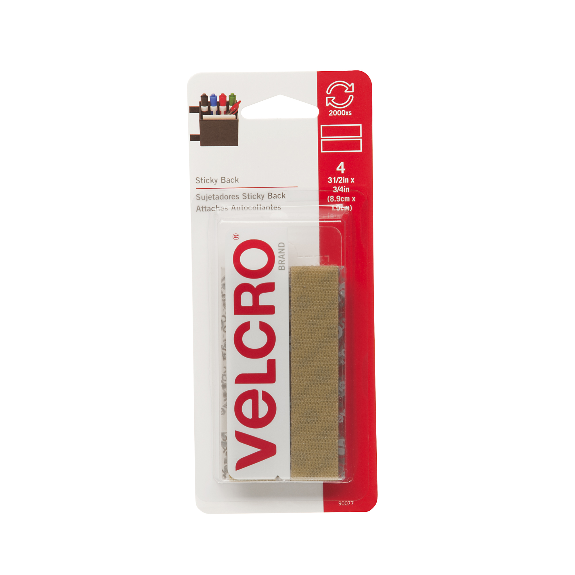 VELCRO® Black Sticky Back Fastener - 18 x 3/4 - Sticky Back - Velcro -  Notions