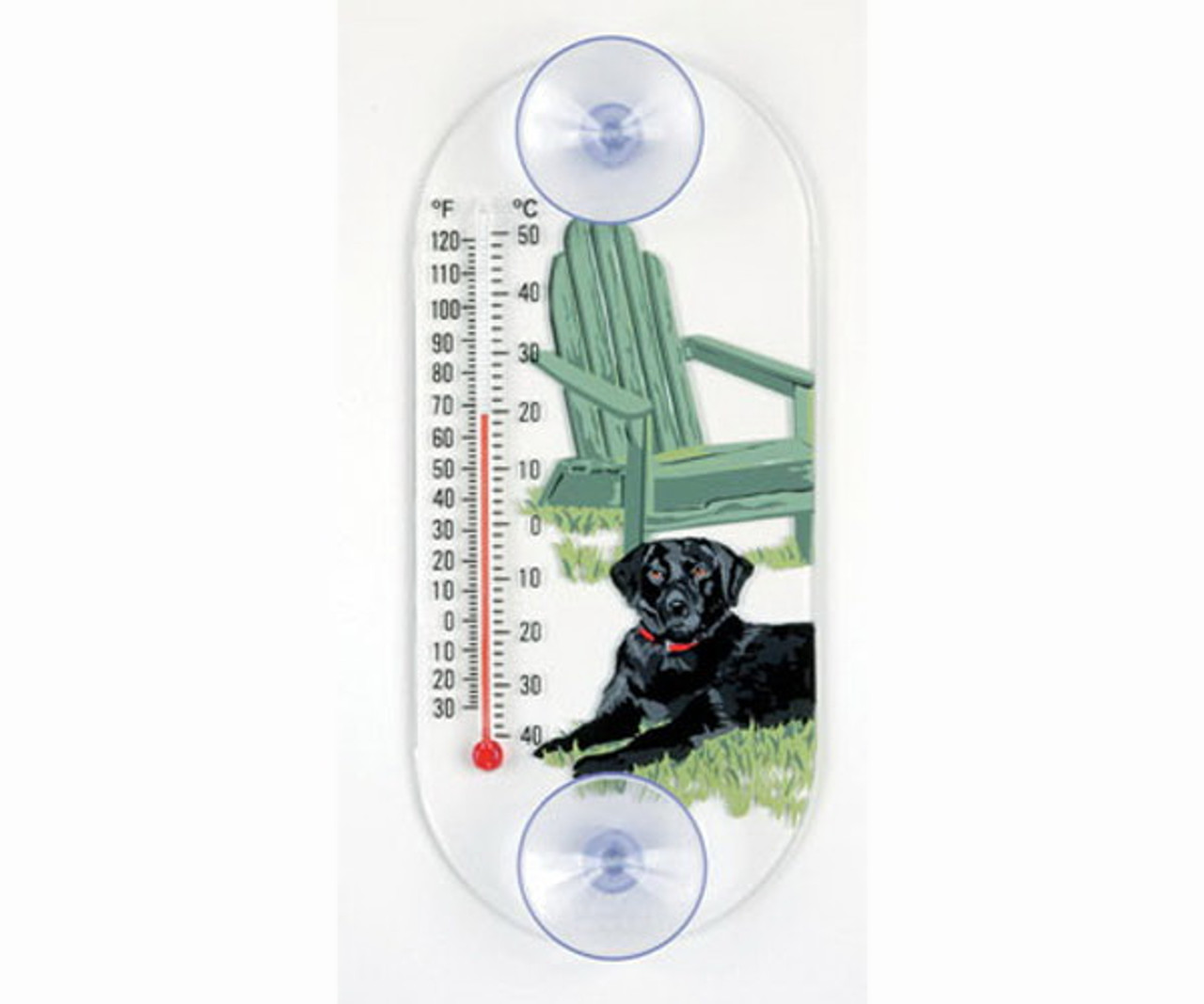 Window Thermometer- Acrylic- Black Lab - Made From RI