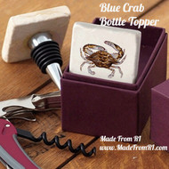 Blue Crab, Beautiful Swimmer, Bottle Topper at Made From RI
