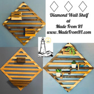 Diamond Wall Shelf: The Beautiful Reclaimed Wood Answer