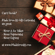 Made From RI Gift Certificates - At The Holidays