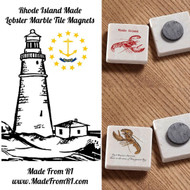 Rhode Island Made - Lobster Tile Magnets at Made From RI