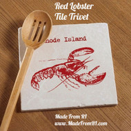 Rhode Island Made and Beautiful Trivets- Red Lobster Tile Trivet