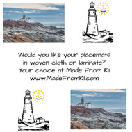 Photo Placemats in Woven Cloth or Laminated? Your Choice at Made From RI!