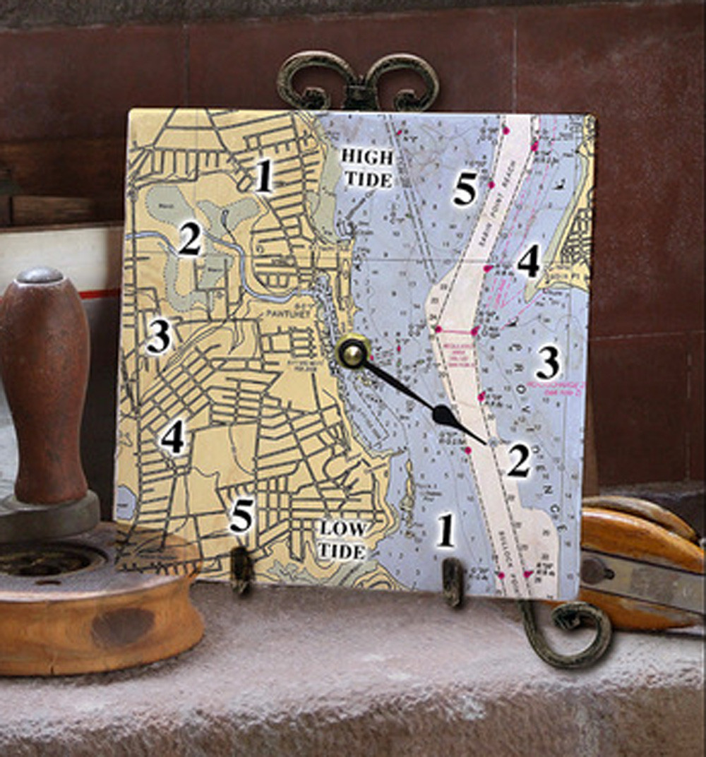 Tile Tide Clock Chart Made From RI
