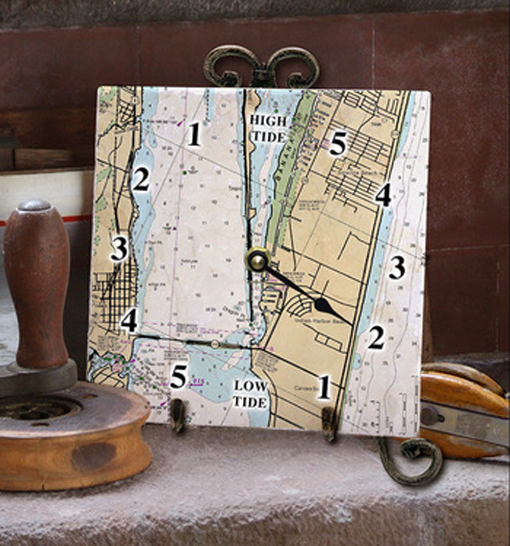 Tile Tide Clock Chart Made From RI