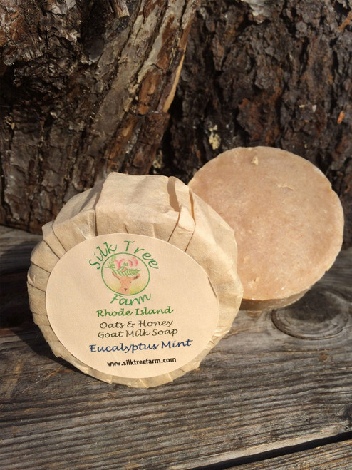 Oats and Honey Goat Milk Soap- Eucalyptus Mint