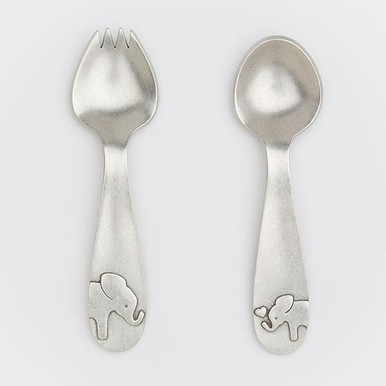 Pewter Nautical Baby Spoons