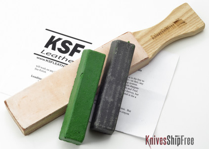 Bark River Sharpening Kit--Double Sided Hone + Compound