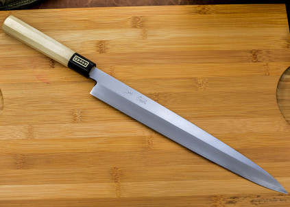 Tsugyoku: 300mm Yanagi-Ba with Saya - White #1 Steel
