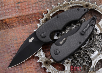 Brous Blades: Sinner Flipper - Carbon Fiber Handles - Satin Finish