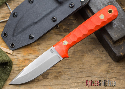 L.T. Wright Knives: ProTac - Orange Mountain Micarta - Saber Ground - D-2 Tool Steel - Kydex Sheath - LT28EA07