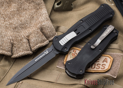 Benchmade Knives: 3300BK Infidel - OTF Auto - Black Blade