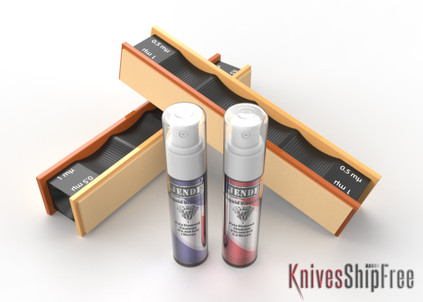 Wicked Edge: Diamond Emulsion and Leather Strops - 1/.05 Micron (2 pack)