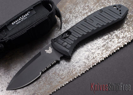 Benchmade Knives: 5700SBK Auto Presidio II - Serrated Black Blade