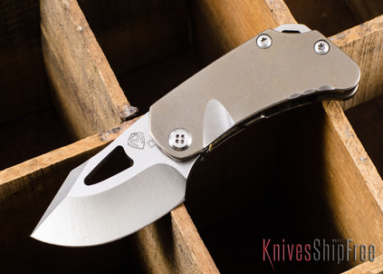 Medford Knife & Tool: Eris - Bronze Anodized Titanium - Tumbled D2 Steel