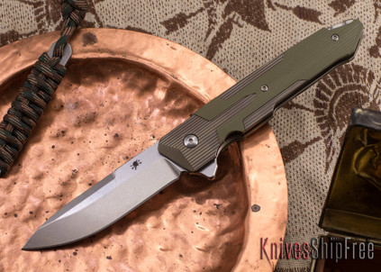 Spartan Blades: Kranos - Bronze Anodized Titanium - Green G-10