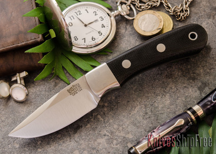 Bark River Knives: Essential - CPM-154 - Black Canvas Micarta