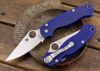 Spyderco: Para Military 2 - Dark Blue G-10 - CPM-S110V - C81GPDBL2