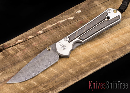 Chris Reeve Knives: Small Sebenza 21 - Bog Oak - Basketweave Damascus - 041007
