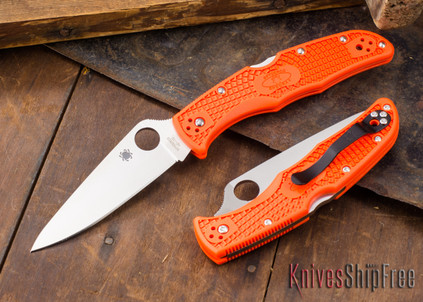 Spyderco: Endura 4 - Plain Edge - Orange FRN - VG-10