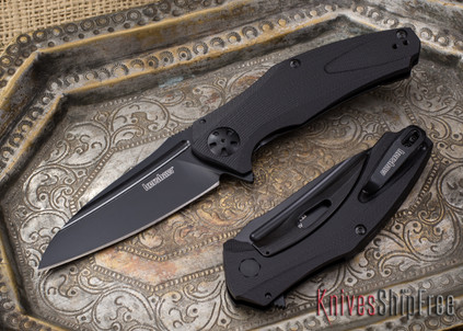 Kershaw Knives: 7007BLK Natrix - Black G-10 - Black Blade - KVT Bearings