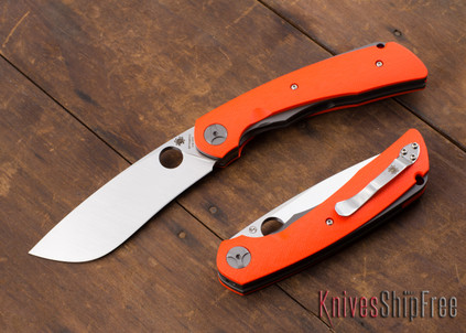 Spyderco: Subvert - Nati Amor Titanium LinerLock - Orange G-10 - CPM-S30V - C239GPOR