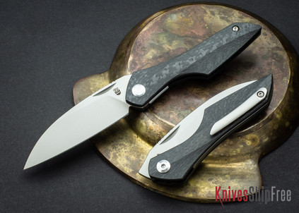 Isham Bladeworks: Abstruse - Carbon Fiber Front Flipper - Bohler M390