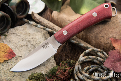 Bark River Knives: Mini Fox River - CPM 3V - Coral Maple Burl