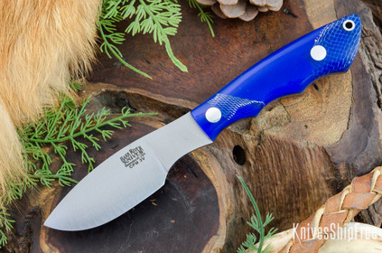Bark River Knives: Mini Canadian - CPM 3V - Blue Cyclone Mesh - Blue Liners