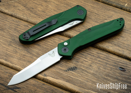 Benchmade Knives: 9400 Osborne Auto - Green Aluminum - CPM-S30V