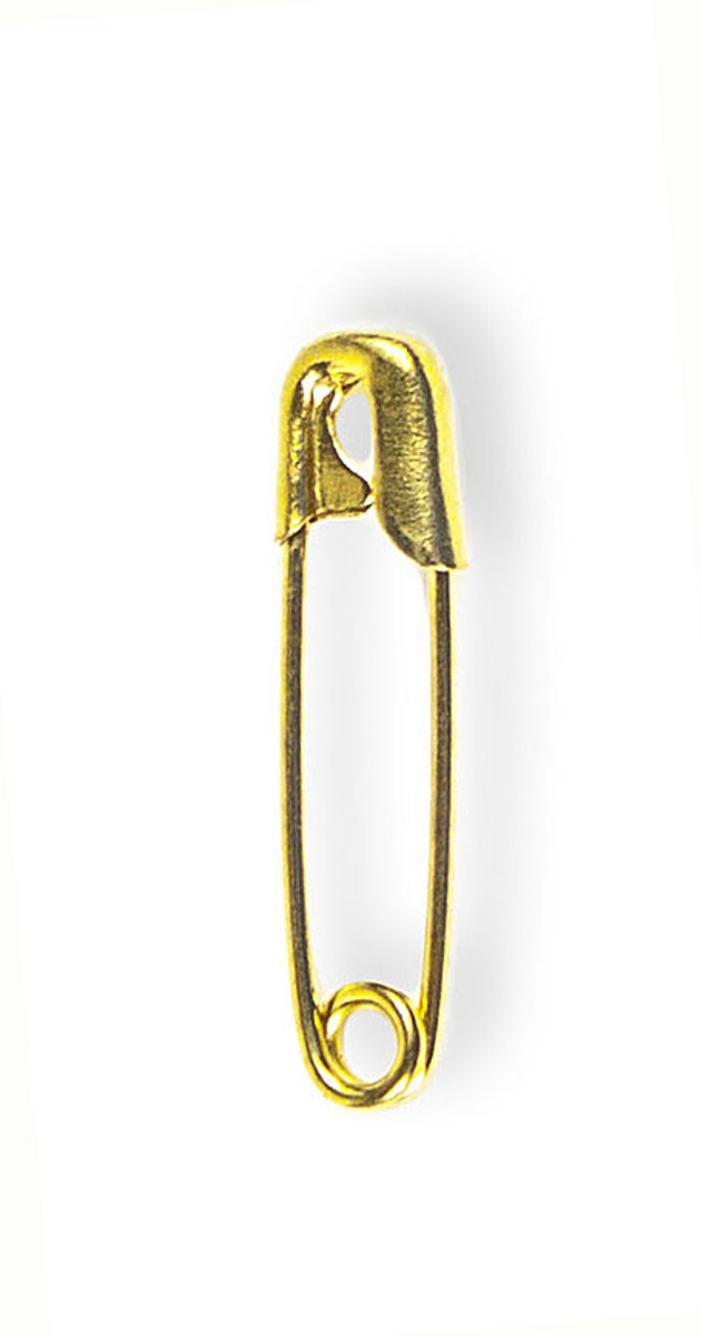 Gold Safety Pins -  Israel