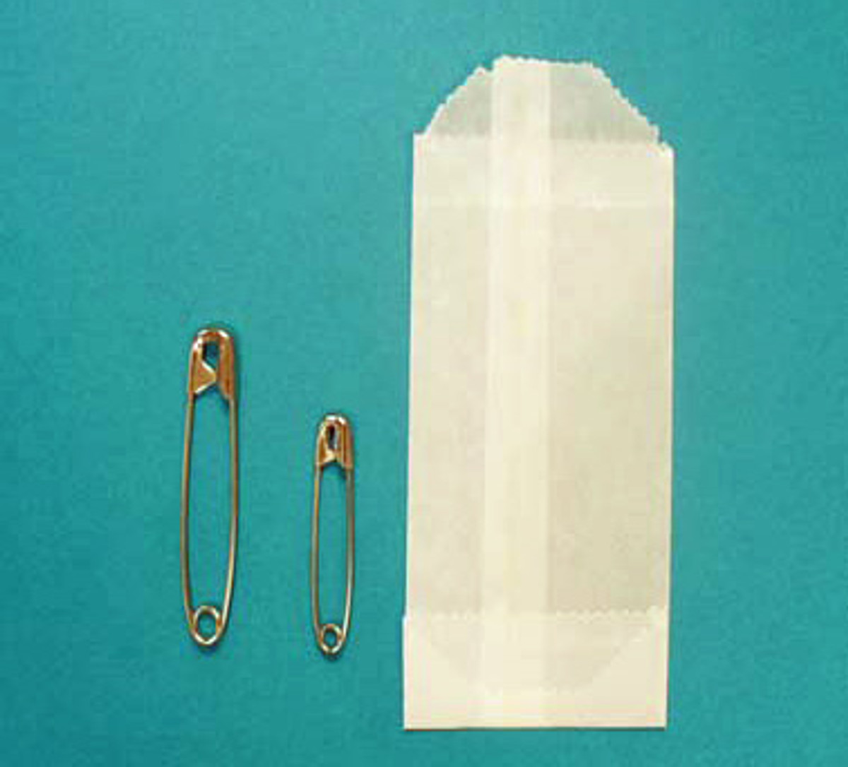 Safety Pins - #2 Medium Steel, 2/pk 100pks/Cs - Bioseal Inc