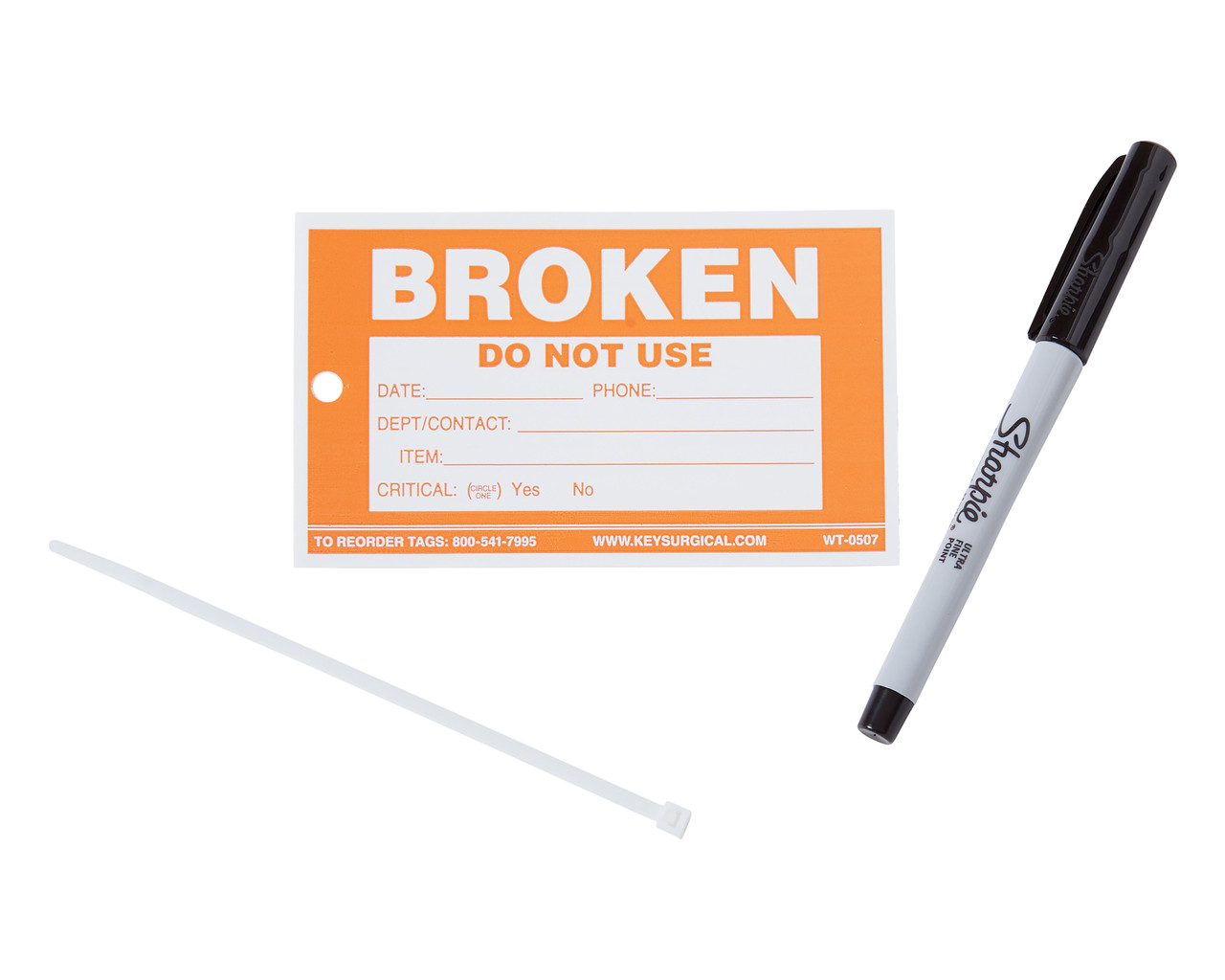 Broken Write-On Tag
