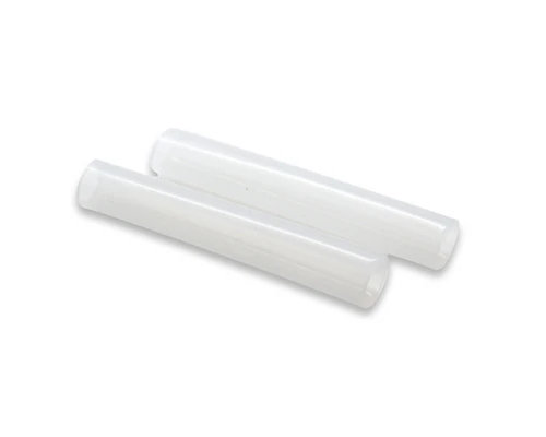sterile pouch containing two child sized silicone mouth gag tubes
