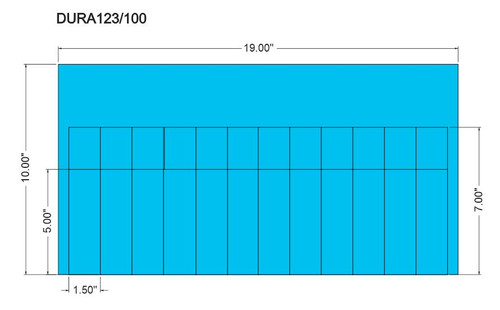 Duraholder IPS 123 - 10" x 18.75" - 12 Pockets 2 Rows