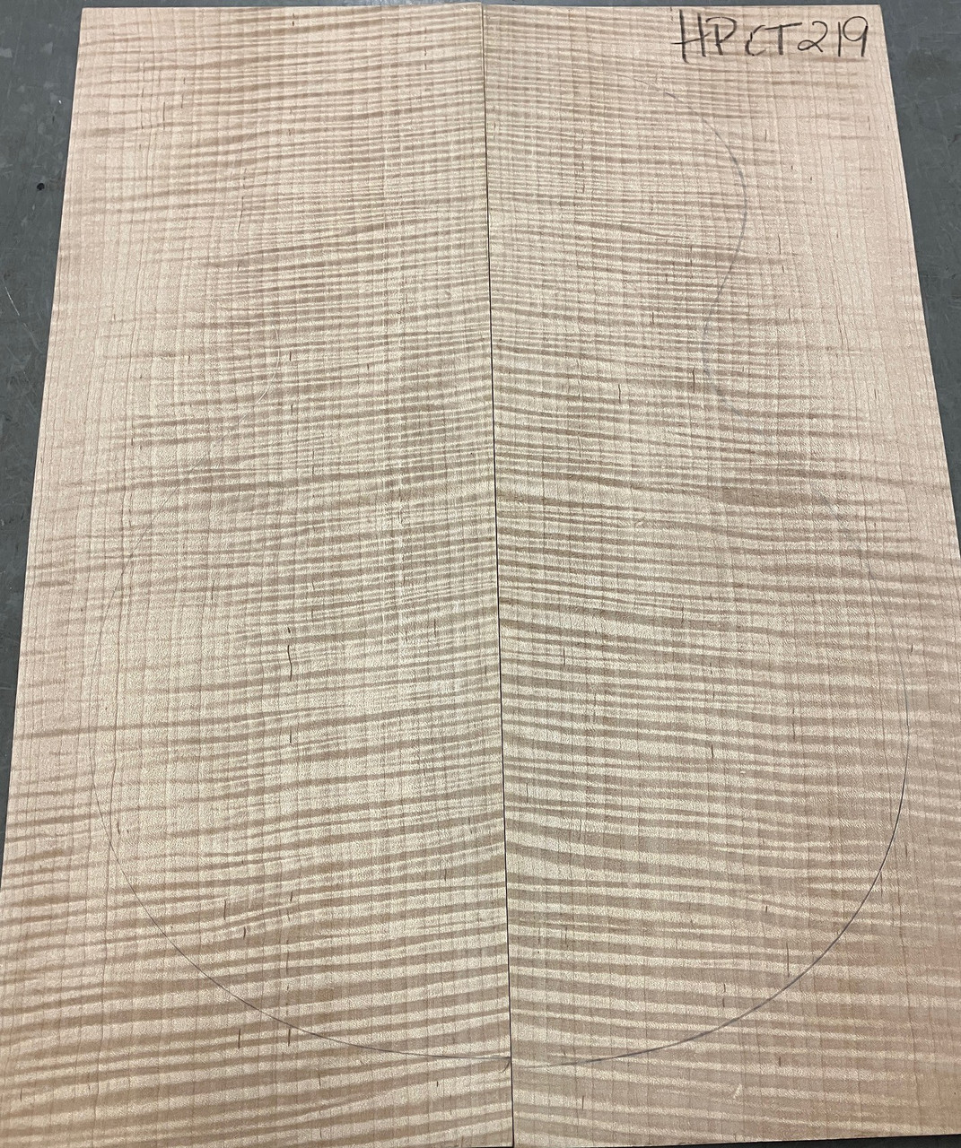 Flame Figured Maple Carve Top | HPCT219 | American Specialty Hardwoods
