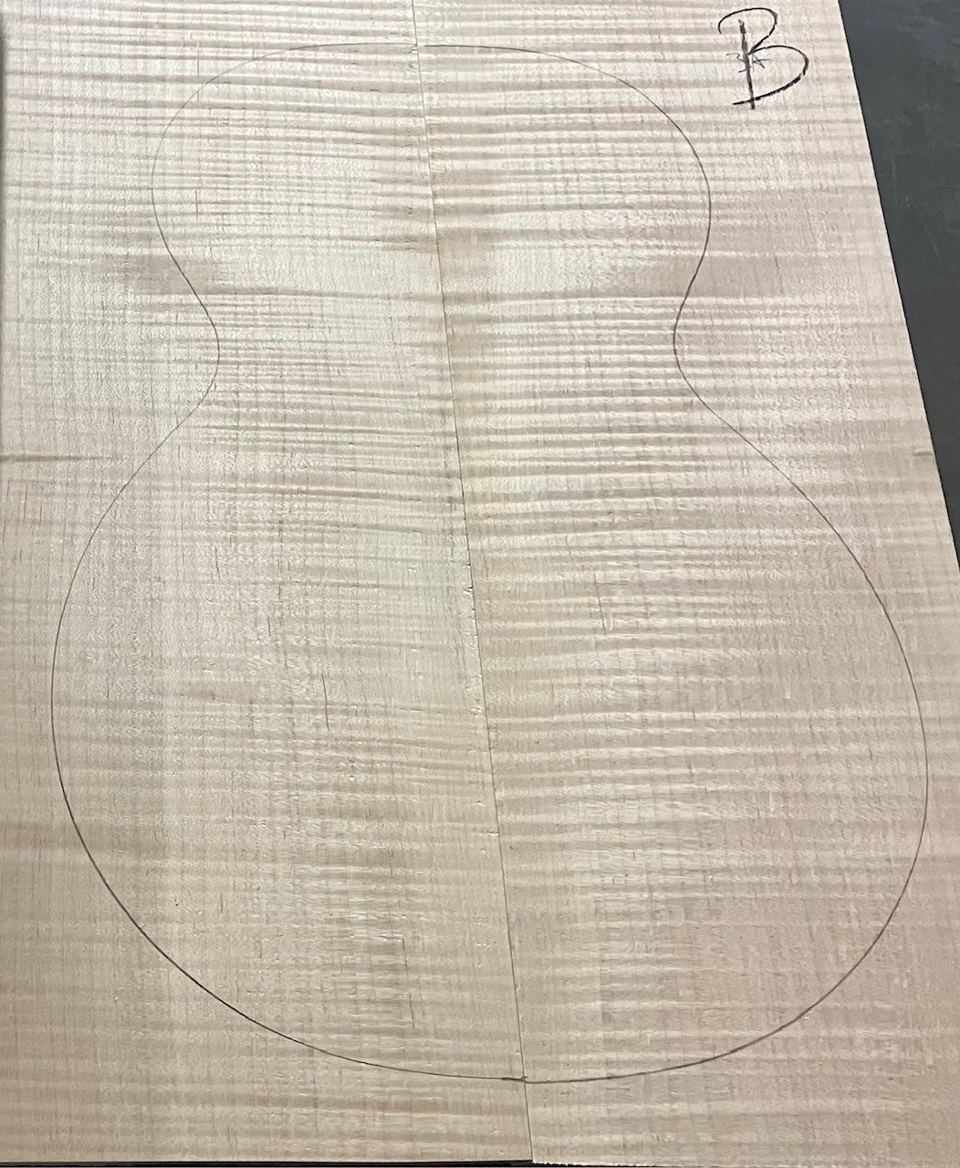 BBCT202 | Bargain Bin Figured Flame Maple Carve top | Grade 3A