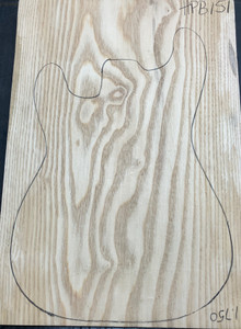 Swamp Ash Body Blank | 1-Piece | American Specialty Hardwoods