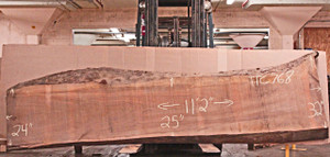 Rough side with dimensions