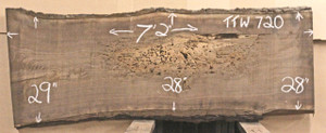 Live Edge Table Top - Black Walnut - TTW720(3.25" x 28" x 86") Live Edge Table Top - Black Walnut - TTW720(3.25" x 28" x 86")
