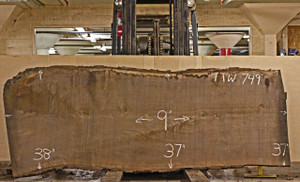 Live Edge Table Top - Black Walnut - TTW749 (3.10" x 37" x 108")