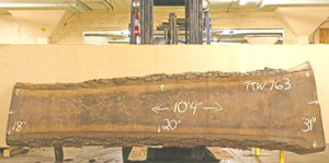 Live Edge Table Top - Black Walnut - TTW763(3.00" x 23" x 124") Live Edge Table Top - Black Walnut - TTW763(3.00" x 23" x 124")