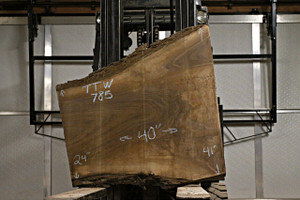 Live Edge Table Top Black Walnut End Table TTW785 (2" x 41" x 40")